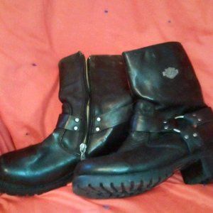 Harley Davidson, Womens Moto Boots, Size 7, Leather